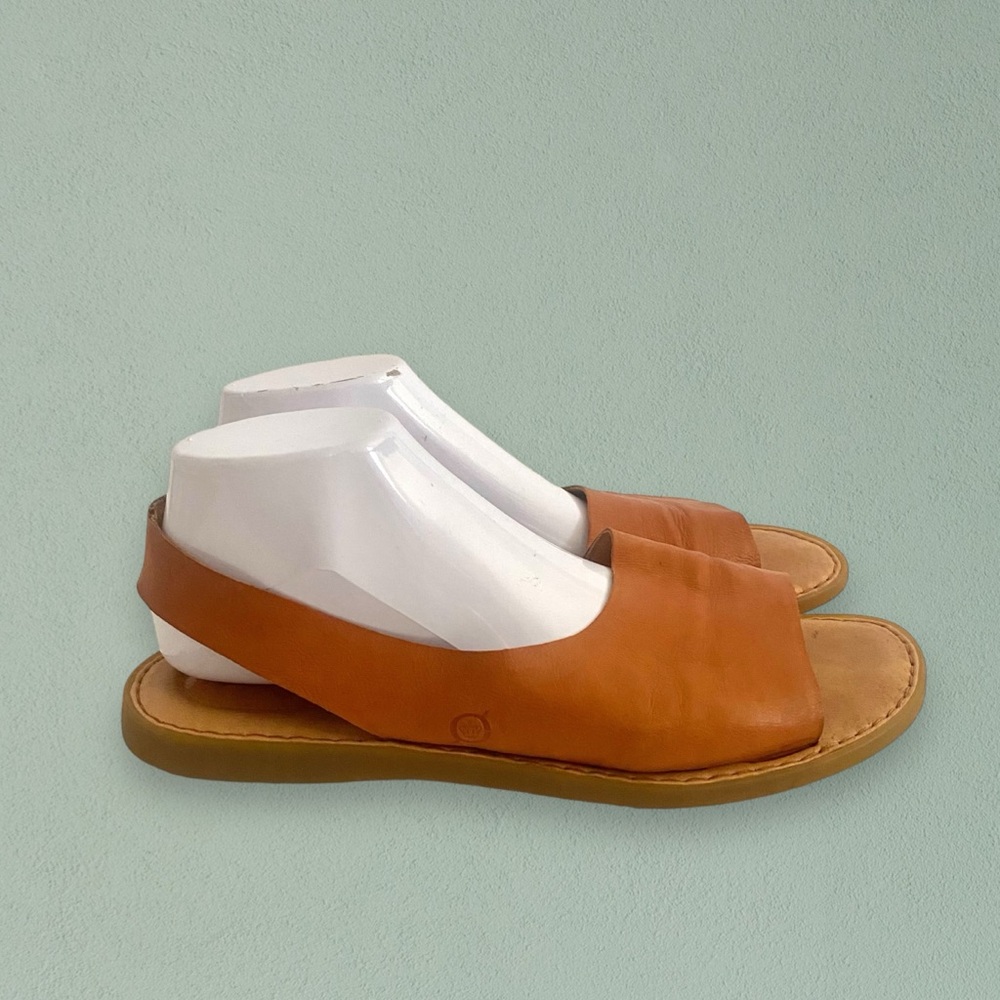 Born Inlet Leather Slingback Sandals Clay/Tan SZ 11